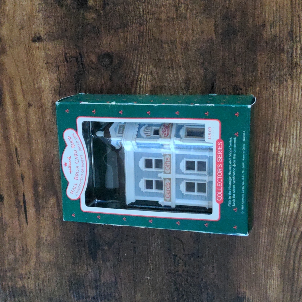 Hall bros card shop collectors series ornament 1988